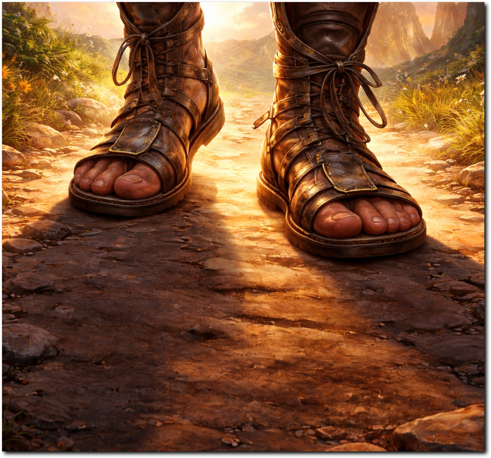 Armour of God – Gospel of peace shoes (Ephesians 6)