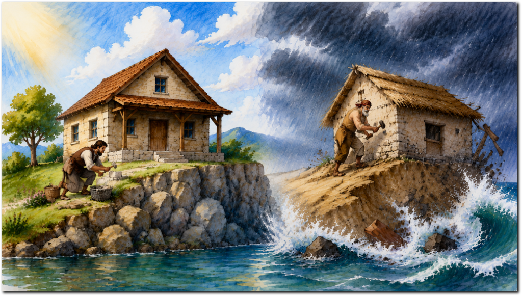 The parable of the two builders – Matthew 7