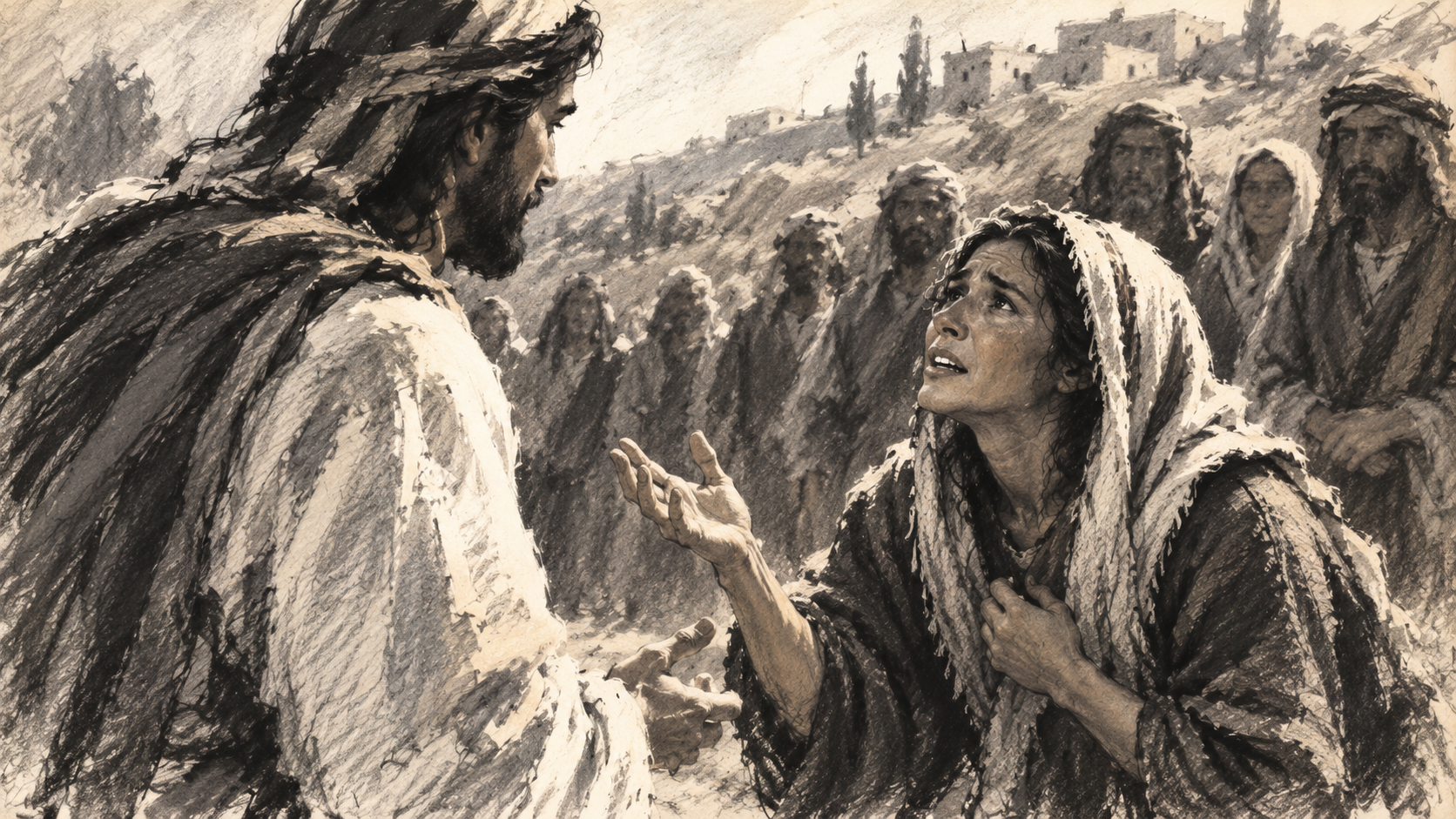 Dogs eating bread - Matthew 15